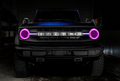 Headlight Halo & DRL Bar LED Upgrade Kit, Base Model, Color SHIFT, No Controller For Ford Bronco 2021 - 2023 (Oracle)