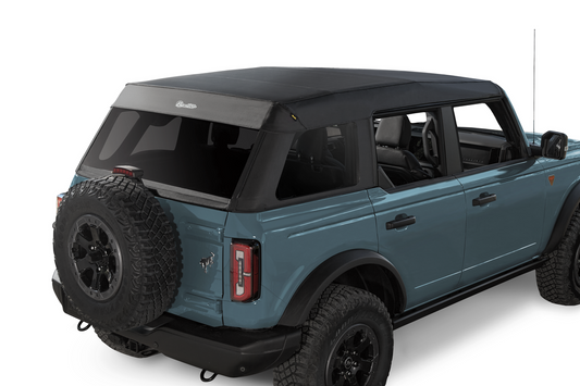 Trektop Slantback, Soft Top, Black Twill Premium  For Ford Bronco 4 Doors 2021 - 2025 (Bestop)